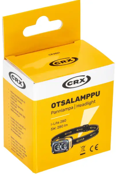 Uppladdningsbar pannlampa I-LITE 280lm 80m - CRX621