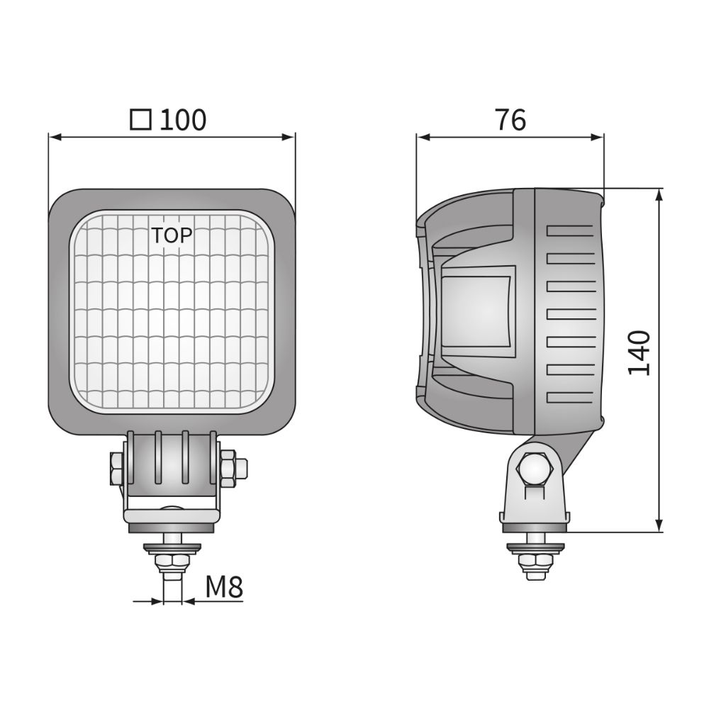 WESEM LED 100X100 4000LM - WES-LEDXA.55500