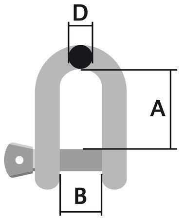 SCHACKEL MED SKRUV M10 - V1613