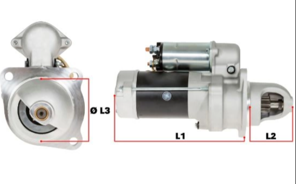 STARTMOTOR KOMATSU 24V/4,0KW - IS0686