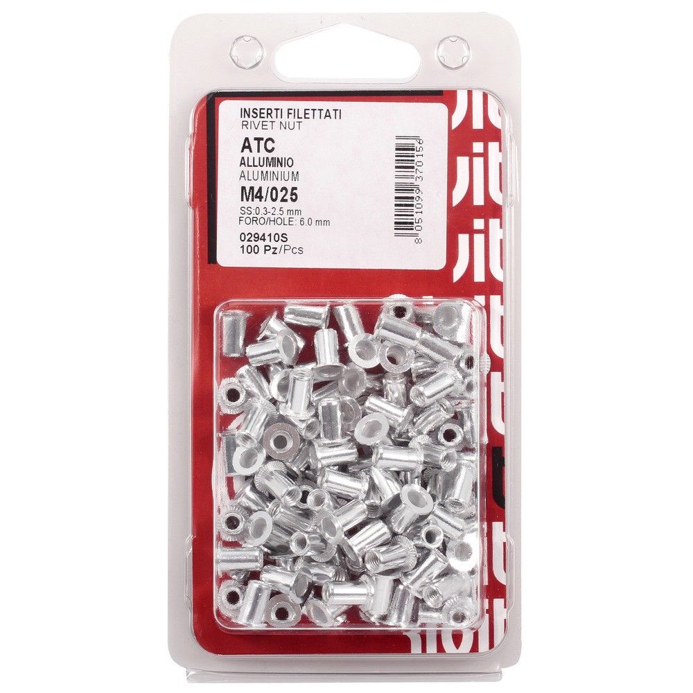 BLINDNITMUTTER ALUM M4 50ST - RIV131