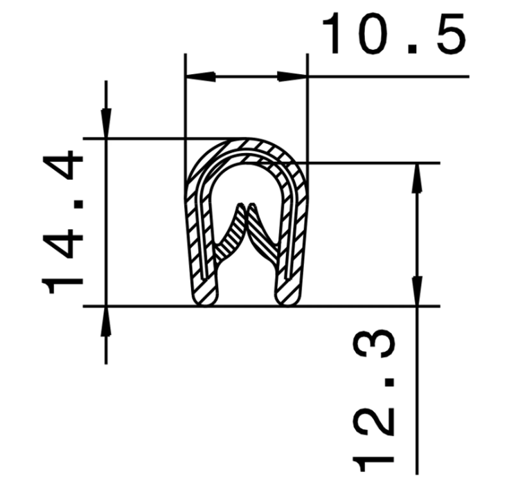 TÄTNINGSLIST PVC 2-4MM - D055001