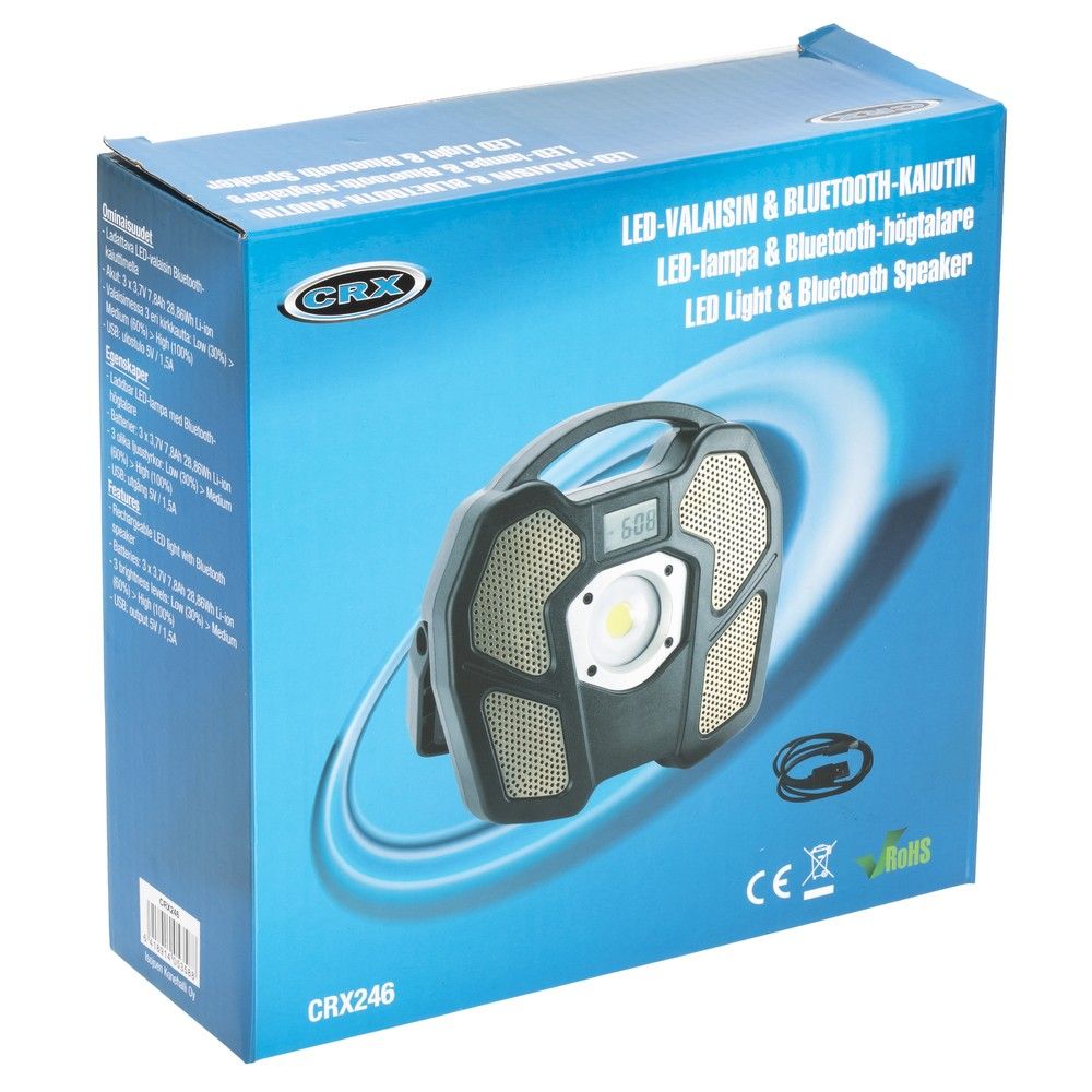BLUETOOTHHÖGTALARE LED LAMPA - CRX246
