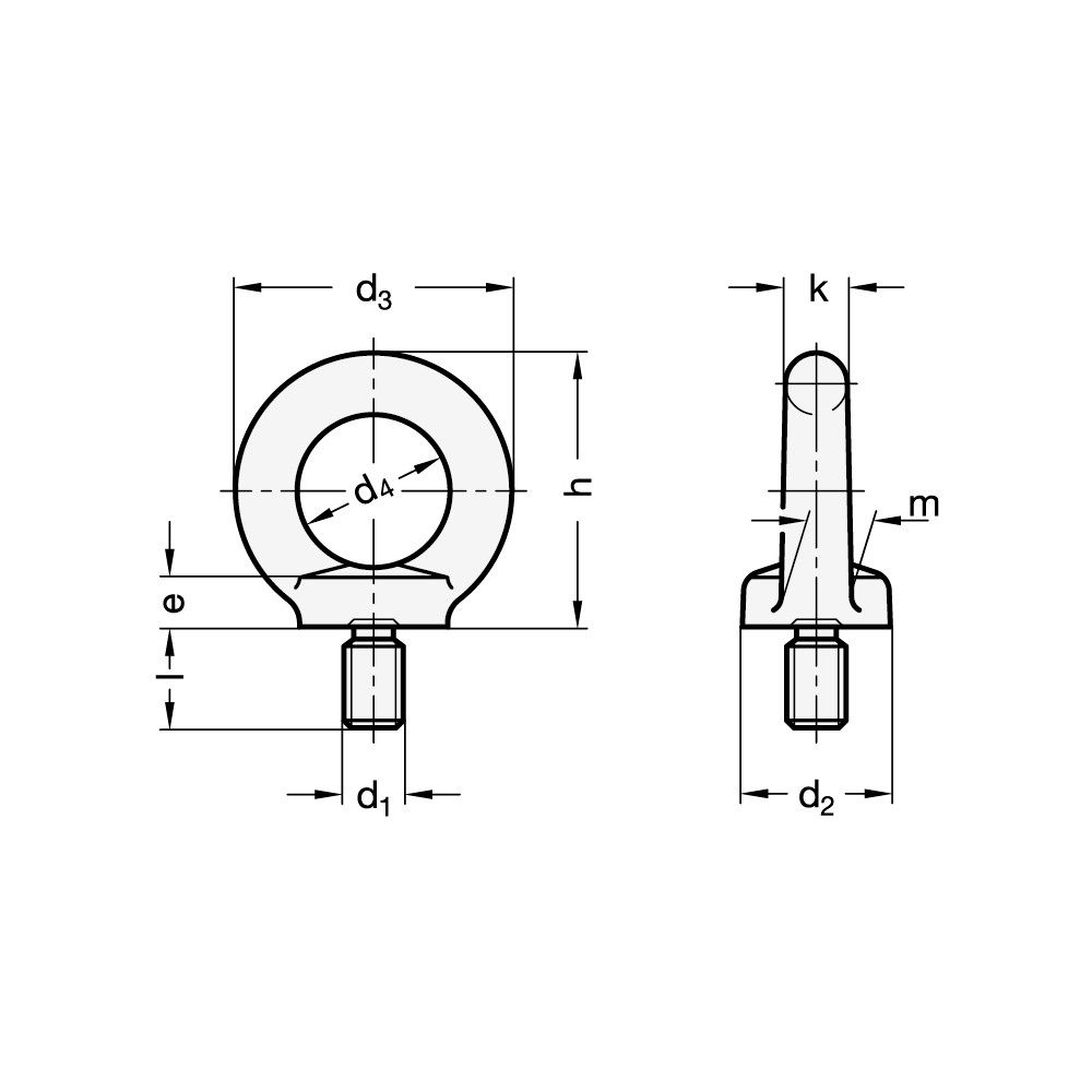 LYFTÖGLA BULT M8 140KG FFZB - V1671A