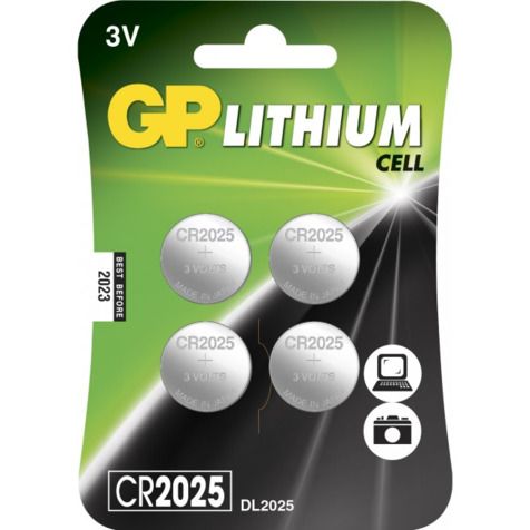 GP KNAPPCELLSBATTERI CR2025