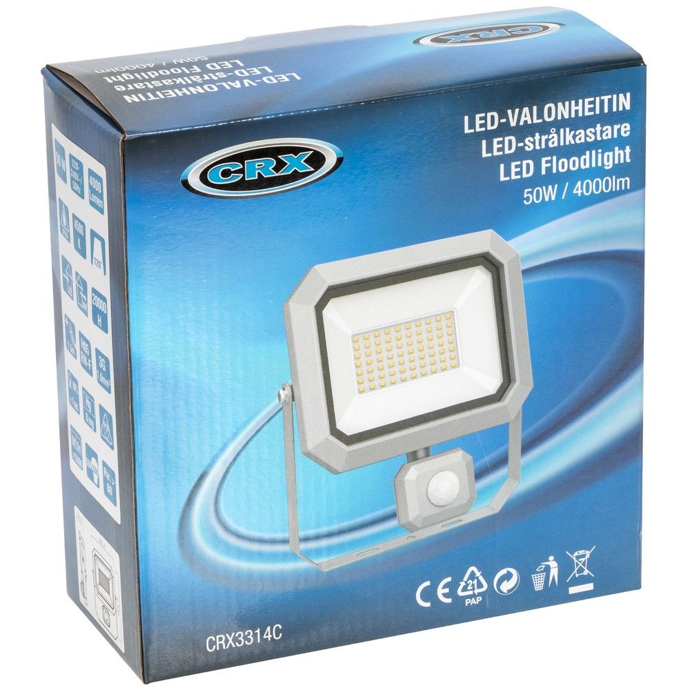 LED STRÅLKASTARE 50W 1,5 SENSOR