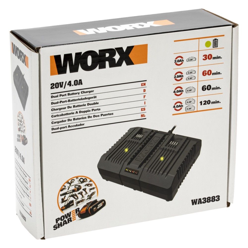 WORX SNABBLADDARE 20V 4A - WX086