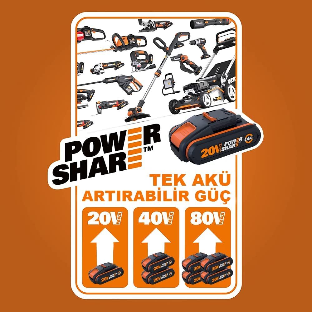 WORX BATTERILADDARE 20V 2A - WX084