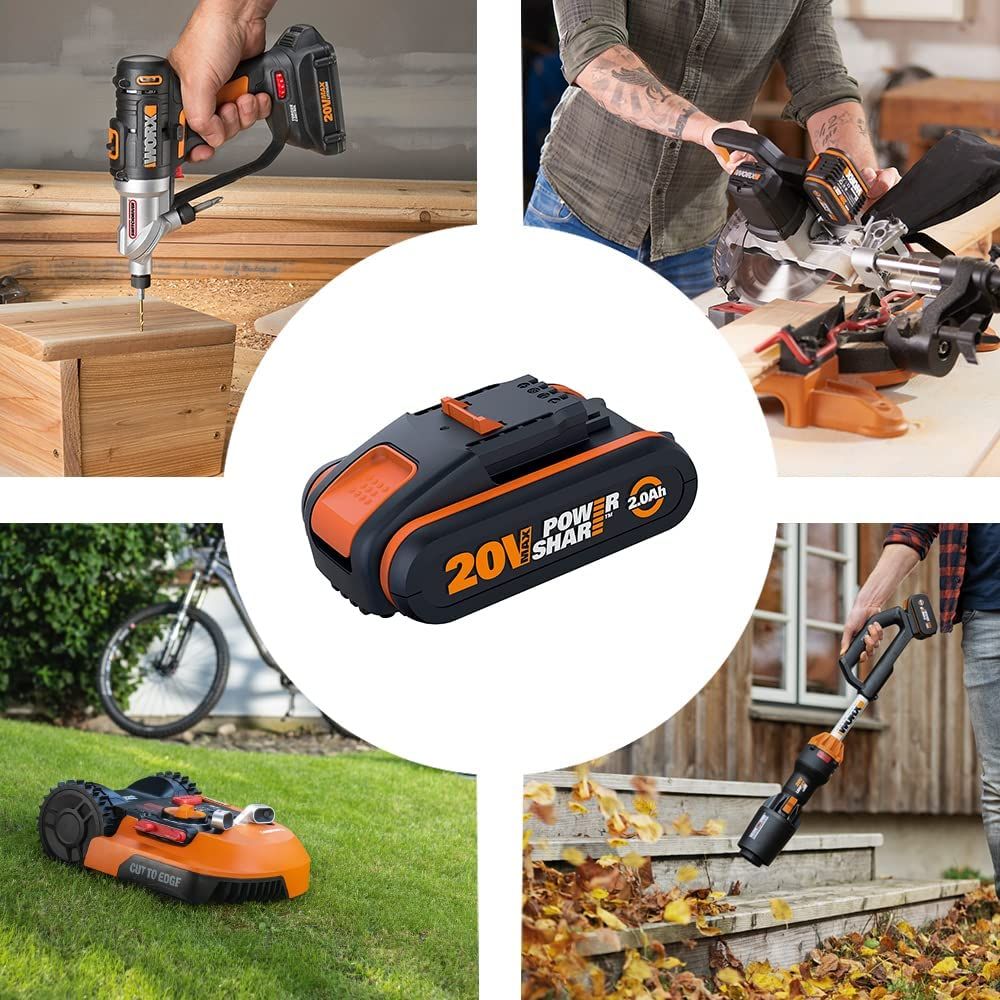 WORX LÖVBLÅS 20V BATTERIDRIVEN - WX008