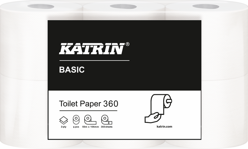 KATRIN BASIC TOALETTPAPPER 2-LAG - 511140