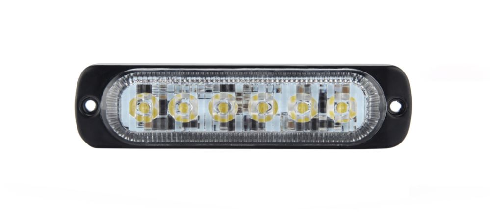 BLIXTLJUS GUL 6 LED PLANMONTAGE - 587010