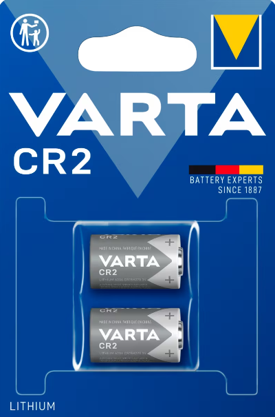 VARTA LITHIUM BATTERI CR2 2-P - ÖVR-CR2-2
