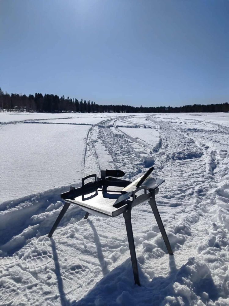 STÖDBEN FÖR GOURMETSTÅL KOLSTÅL - 2059