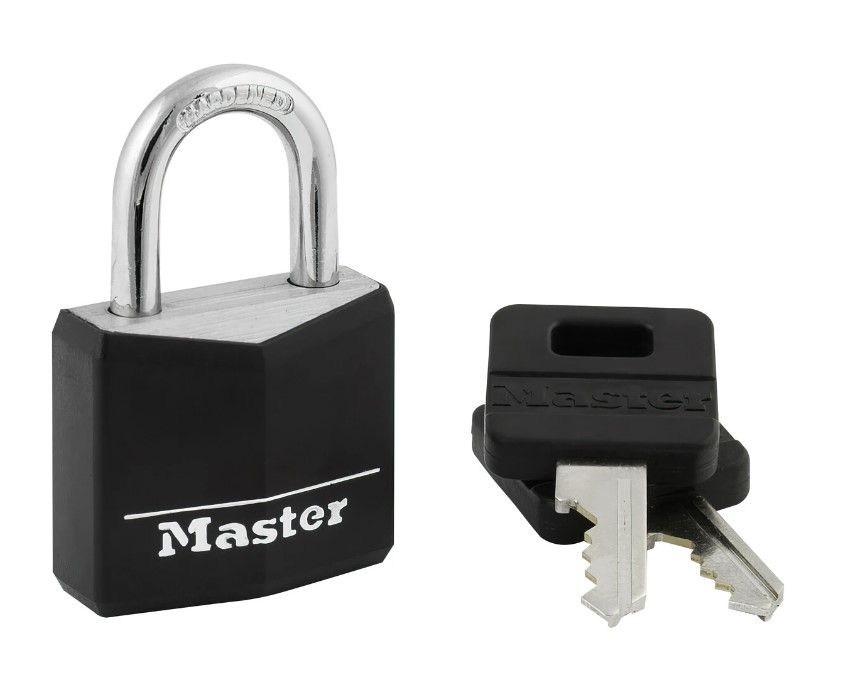 HÄNGLÅS MASTER 30MM SVART - MAS021BLK