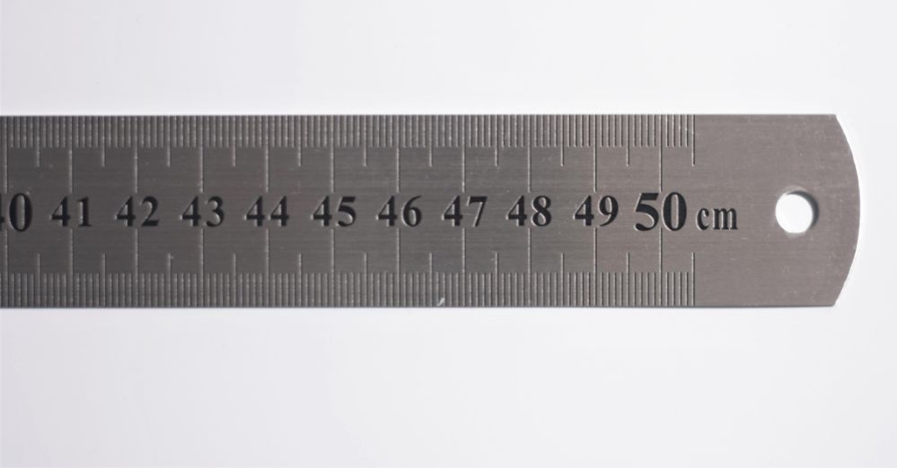 STÅLLINJAL 500X30MM FJÄDERSTÅL - SC023