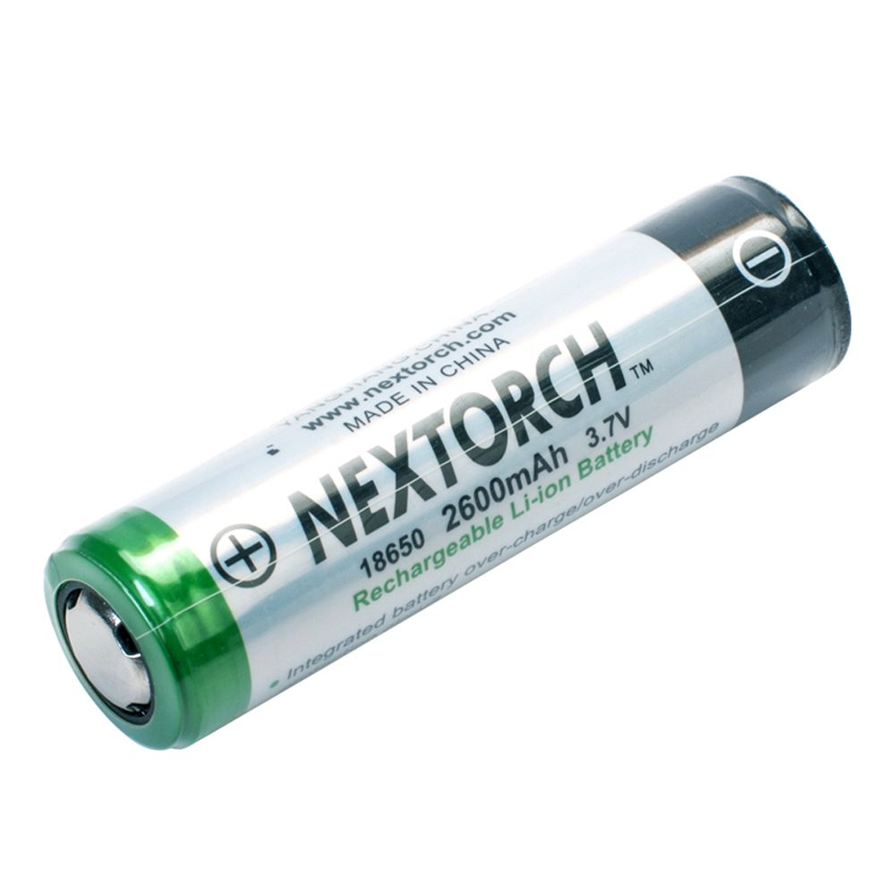 NEXTORCH UPPLADDNINGSBART BATTERI 2600MAH - NEX-18650