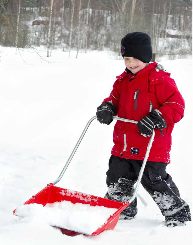 SNÖSKUFF RÖD PLASTO - 1829000