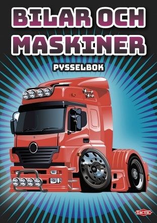 PYSSELBOK BILAR OCH MASKINER - 52624
