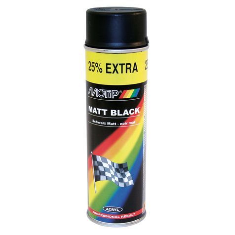 Motip Lackfärg Mattsvart 500ml - 3106204006