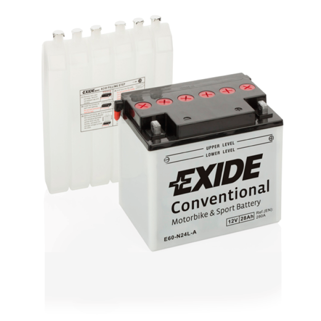 EXIDE MC E60-N24L-A BATTERI - E60-N24L-A