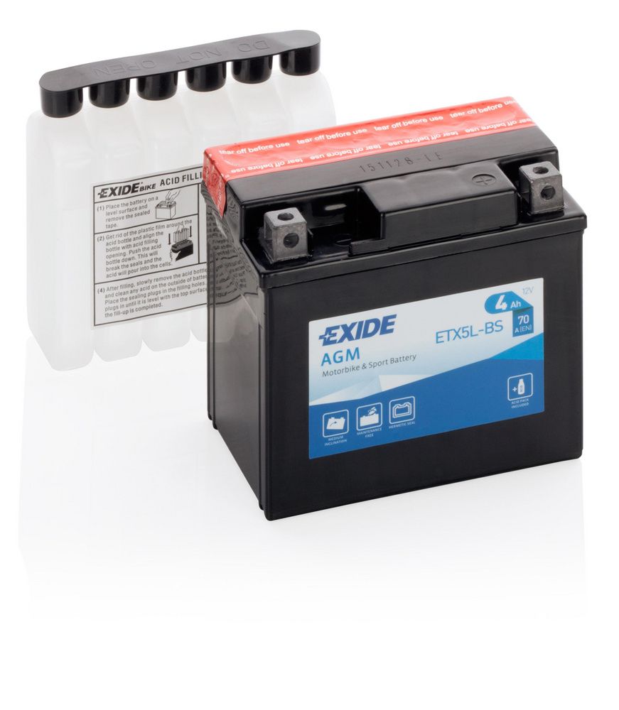 EXIDE MC ETX5L-BS BATTERI - ETX5L-BS