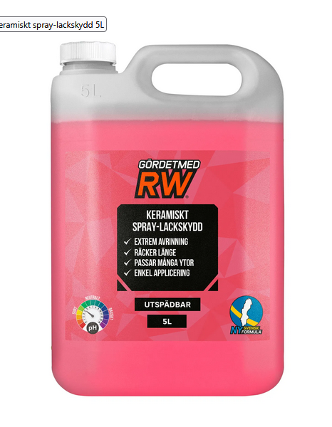 RW Keramiskt Spray-Lackskydd 5L - RW129