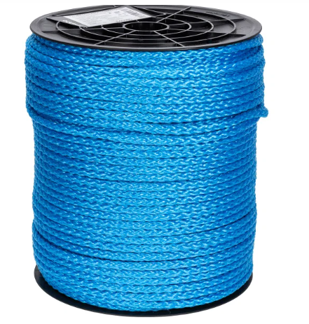 Flätat rep propen 6 MM blå - MAN640060