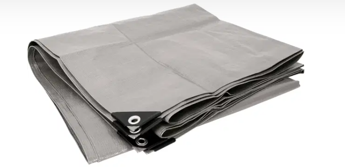 Tung presenning ca 6X10m grå 160G/M2. - TT1250C