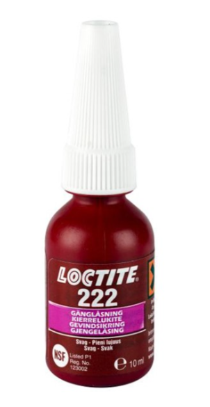 Loctite 222 Gängsäkring svag 10ml - 873-2220