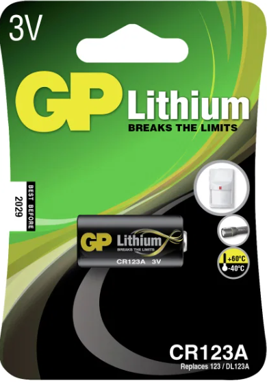 Fotobatteri CR123A Litium 3V - GPCR123A