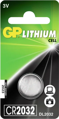 Knappcellsbatteri CR2032  Litium 3V 1st - GPCR2032