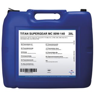 TITAN SUPERGEAR MC 80W140 20L - 601204067