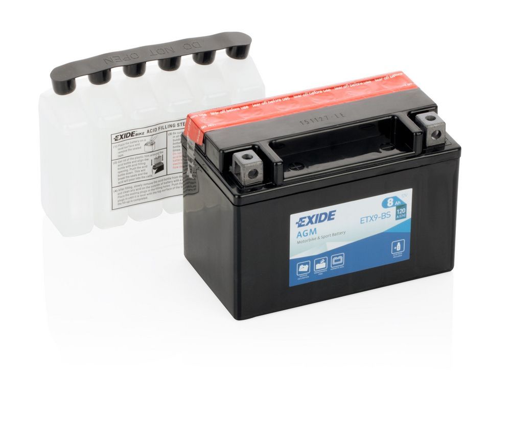 EXIDE MC BATTERI ETX9-BS 8Ah - 4595