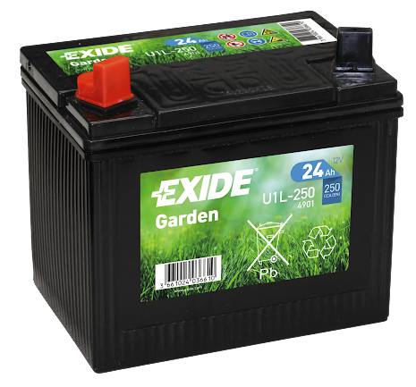 EXIDE GARDEN BATTERI U1L250 24Ah - 4901