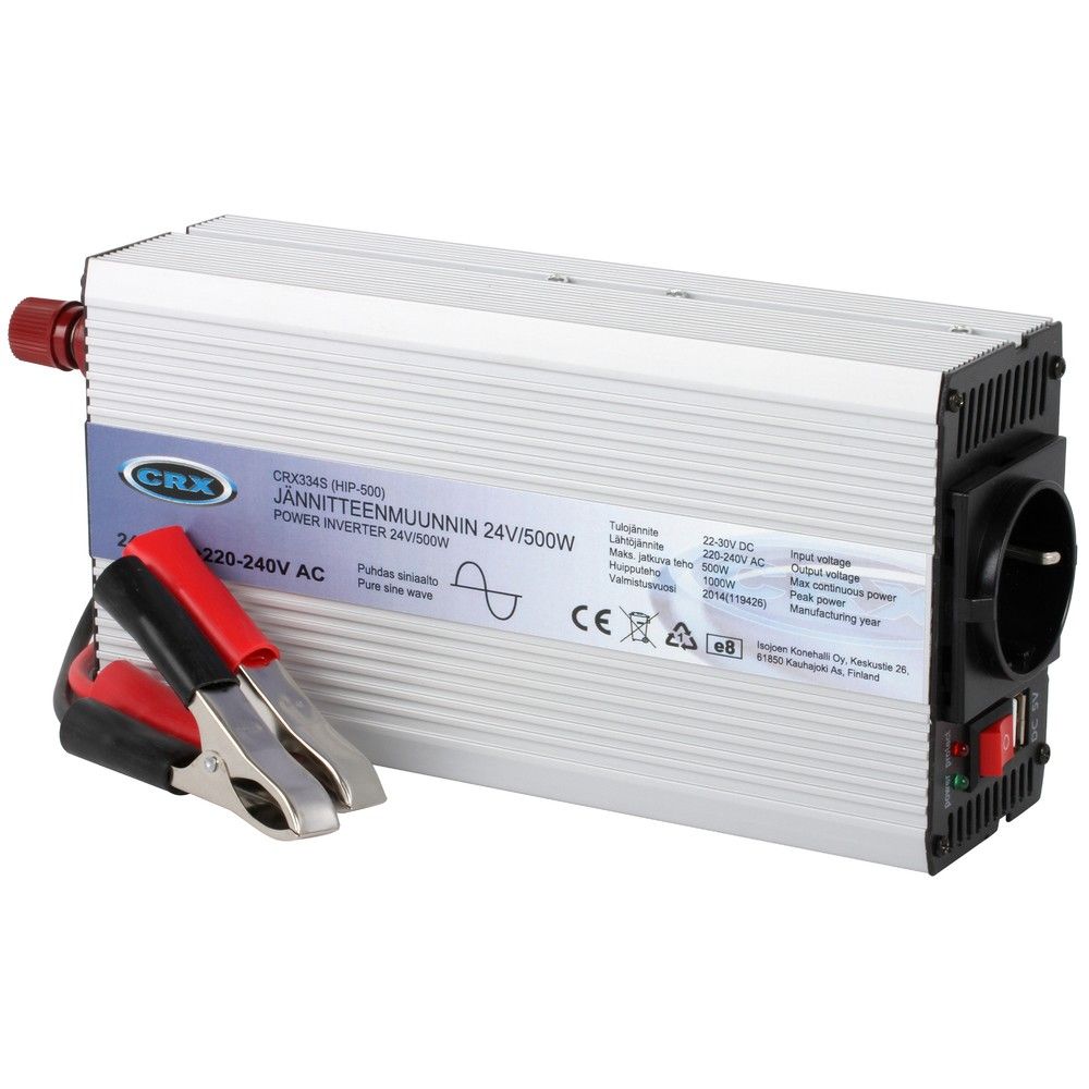 VÄXELRIKTARE/INVERTER 24V/230V 500W REN SINUS - CRX334S